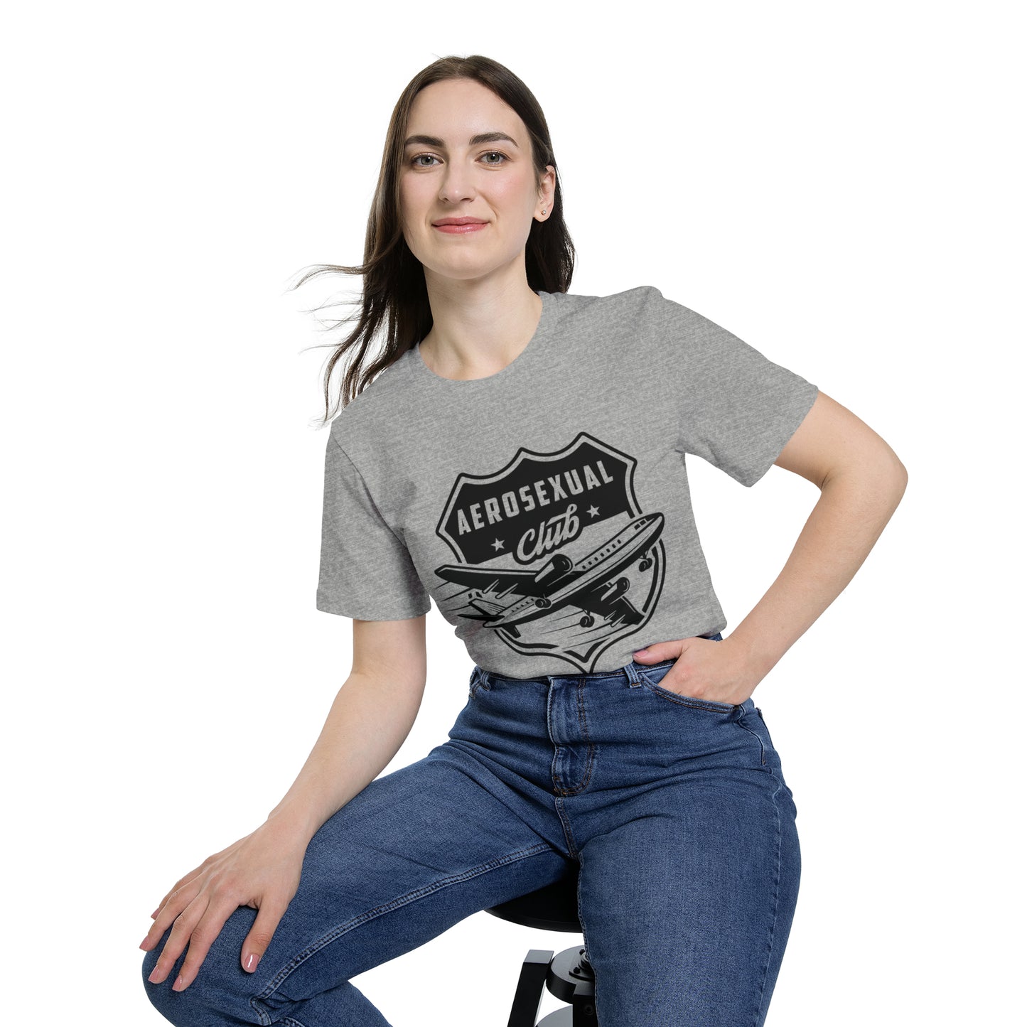 Aerosexual Club USA-Made Unisex Short-Sleeve Jersey T-Shirt