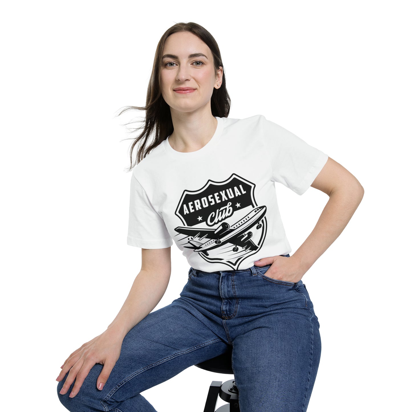 Aerosexual Club USA-Made Unisex Short-Sleeve Jersey T-Shirt