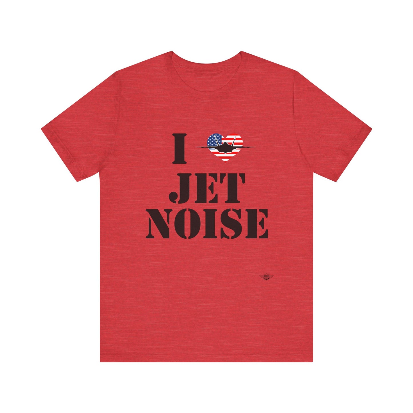 I Heart Jet Noise Unisex Jersey Short Sleeve Tee
