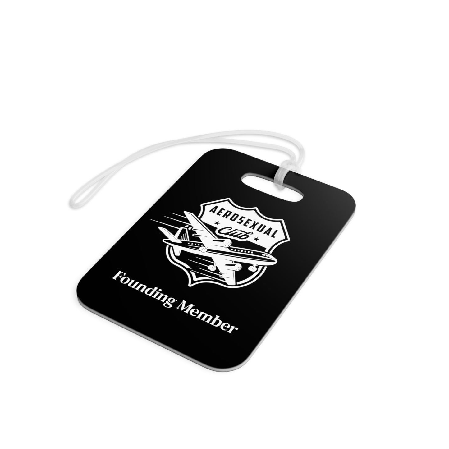 Aerosexual Club Founding Member Luggage Tag Black (Limited Edition)