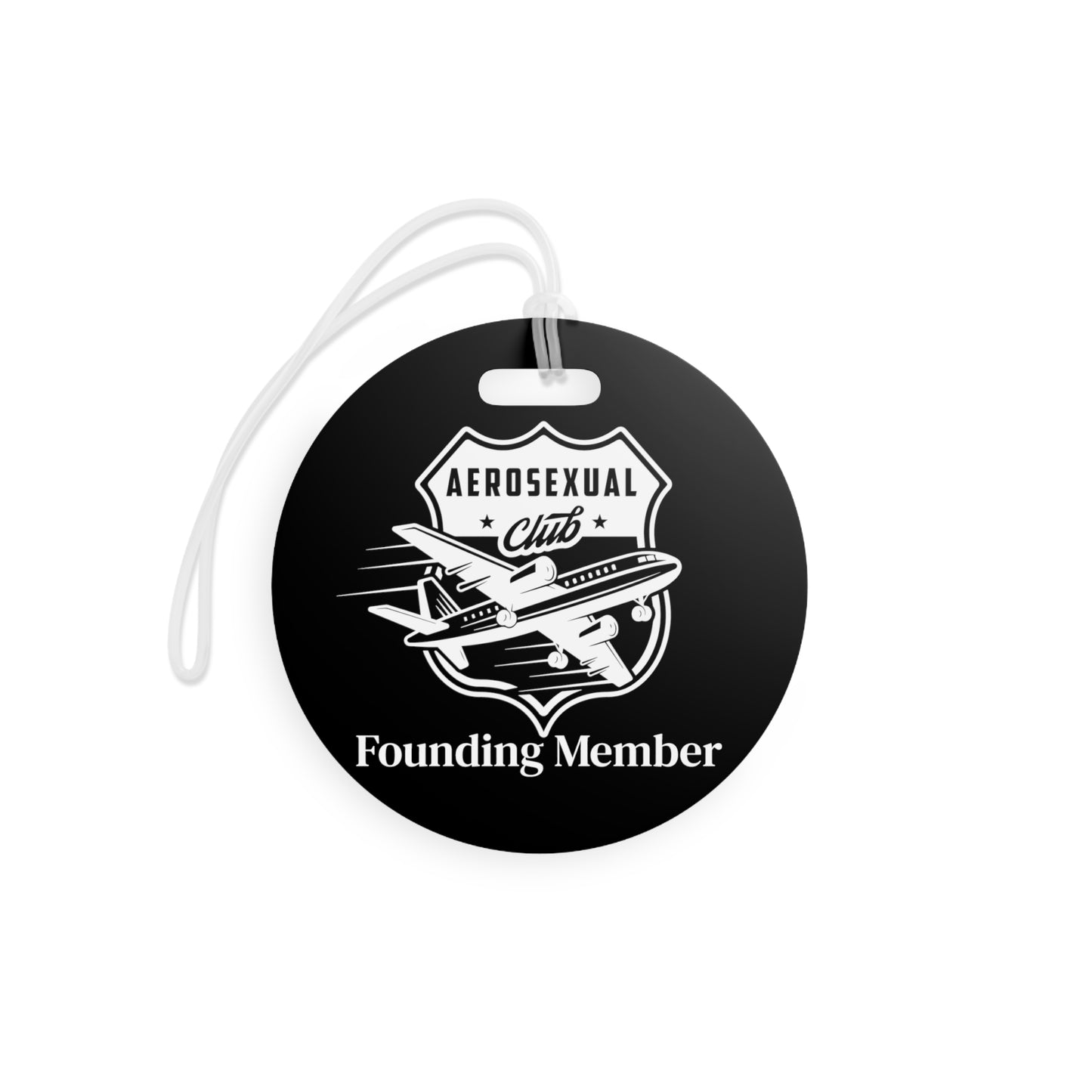 Aerosexual Club Founding Member Luggage Tag Black (Limited Edition)