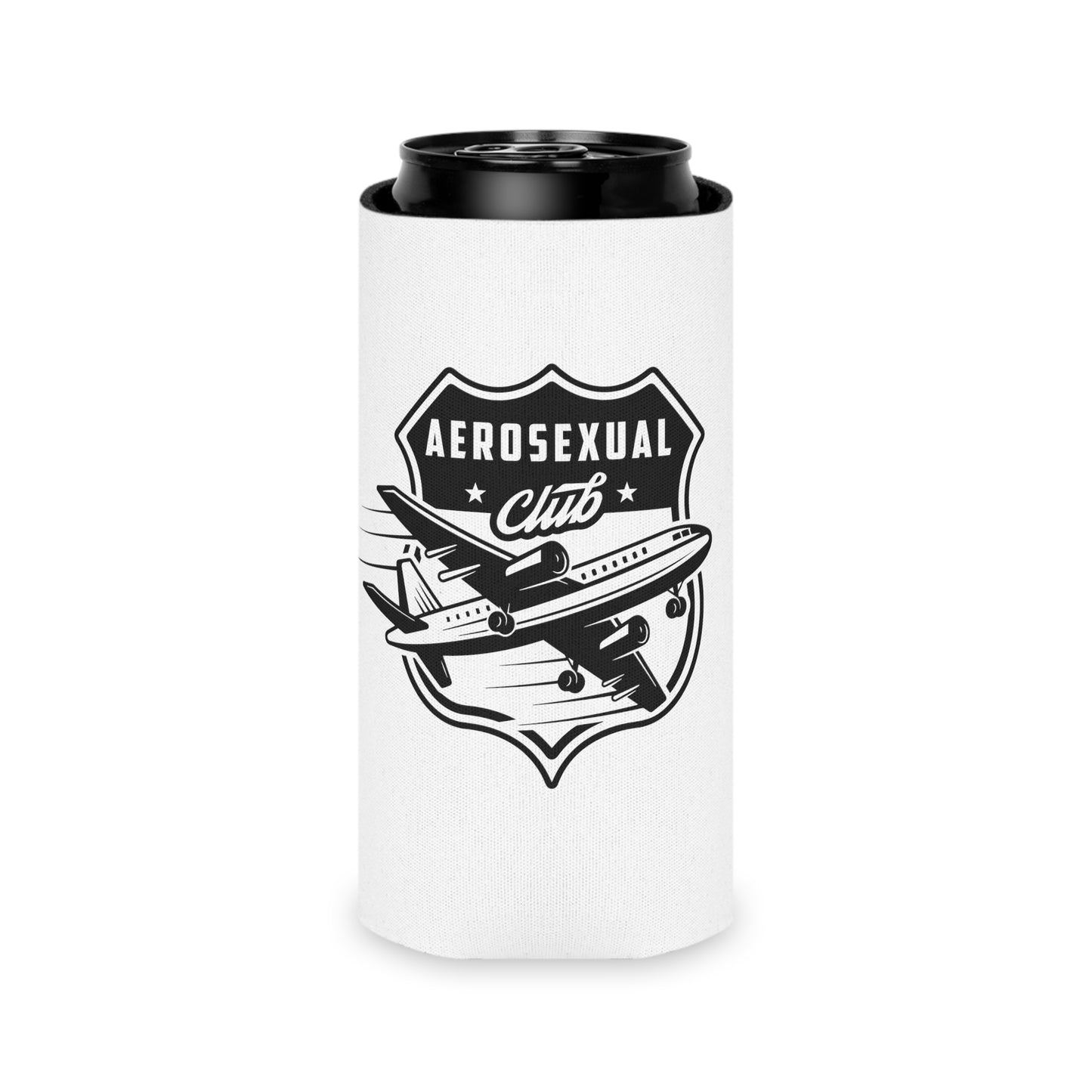 Aerosexual Club soft can sleeve (white)