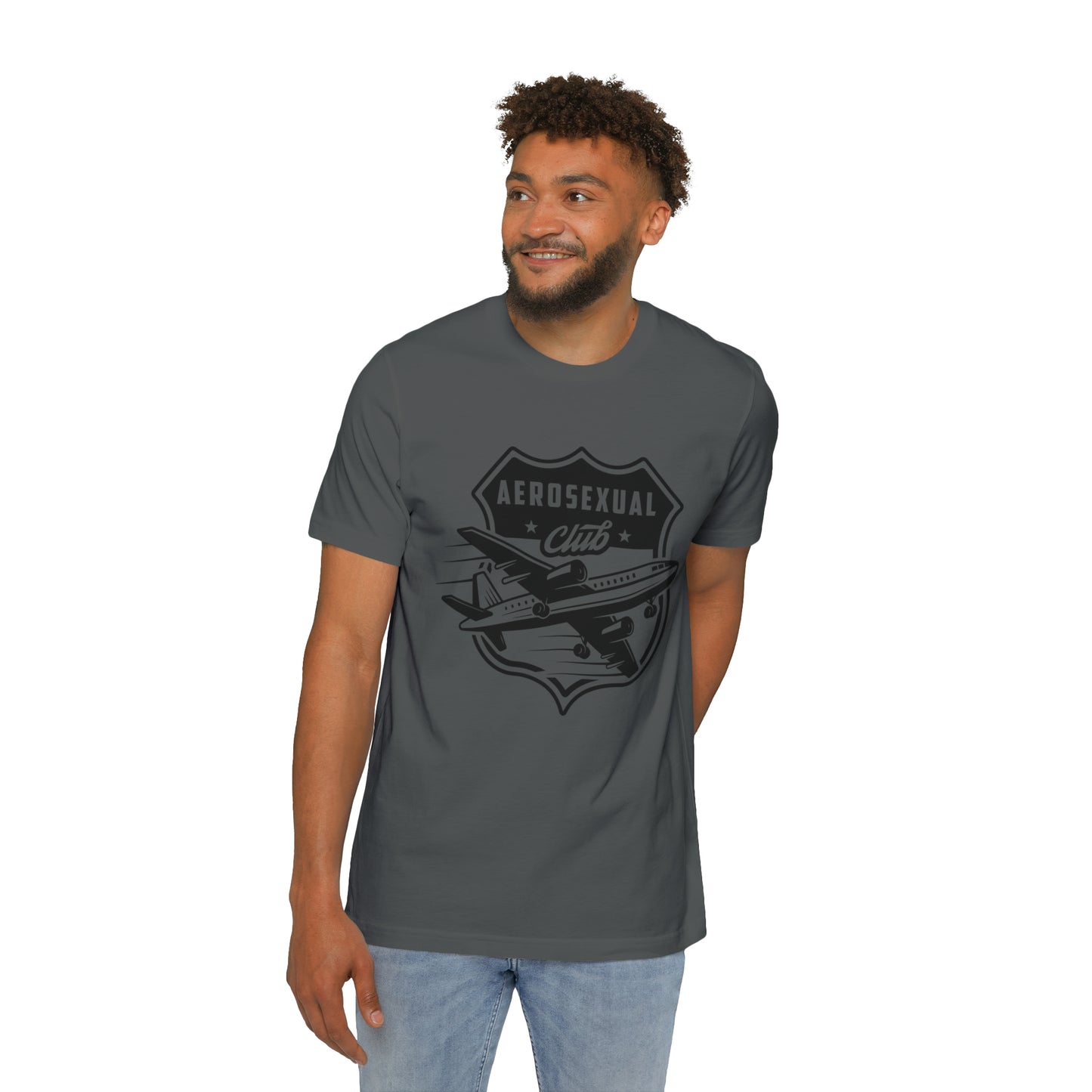 Aerosexual Club USA-Made Unisex Short-Sleeve Jersey T-Shirt