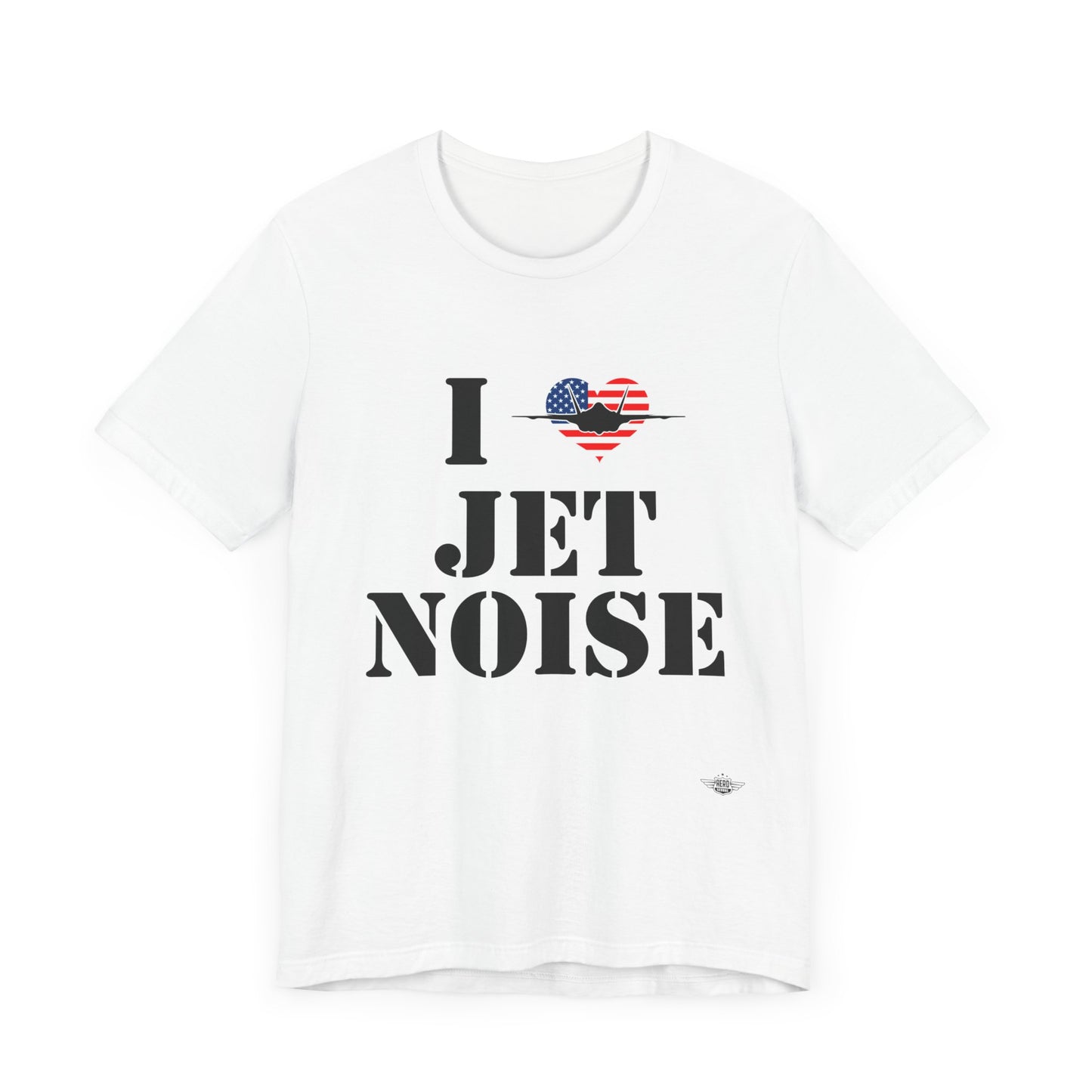 I Heart Jet Noise Unisex Jersey Short Sleeve Tee