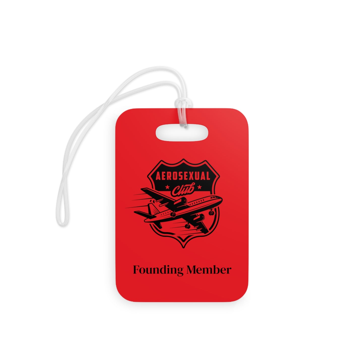Aerosexual Club Founding Member Luggage Tag Red (Limited Edition)