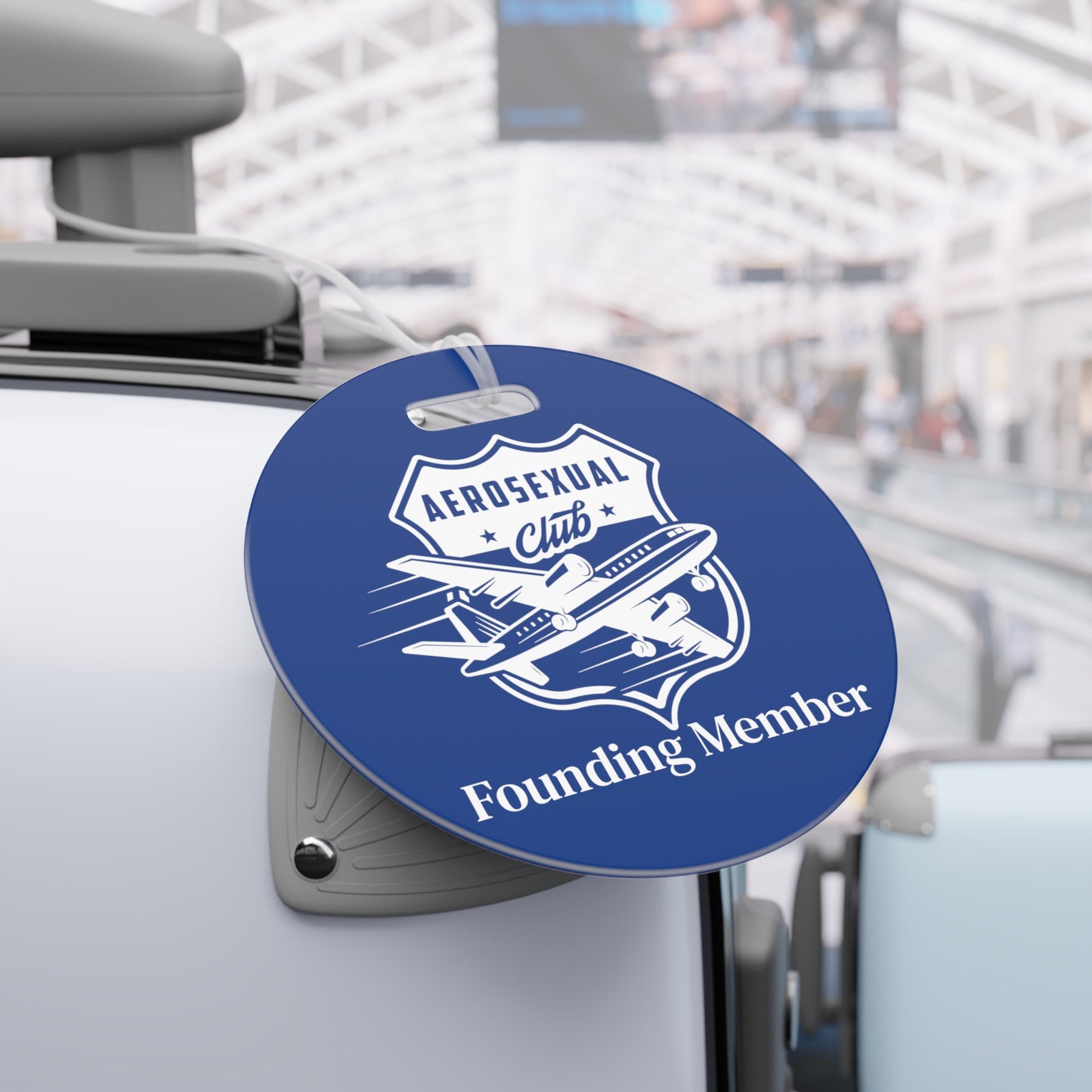 Aerosexual Club Founding Member Luggage Tag Blue (Limited Edition)