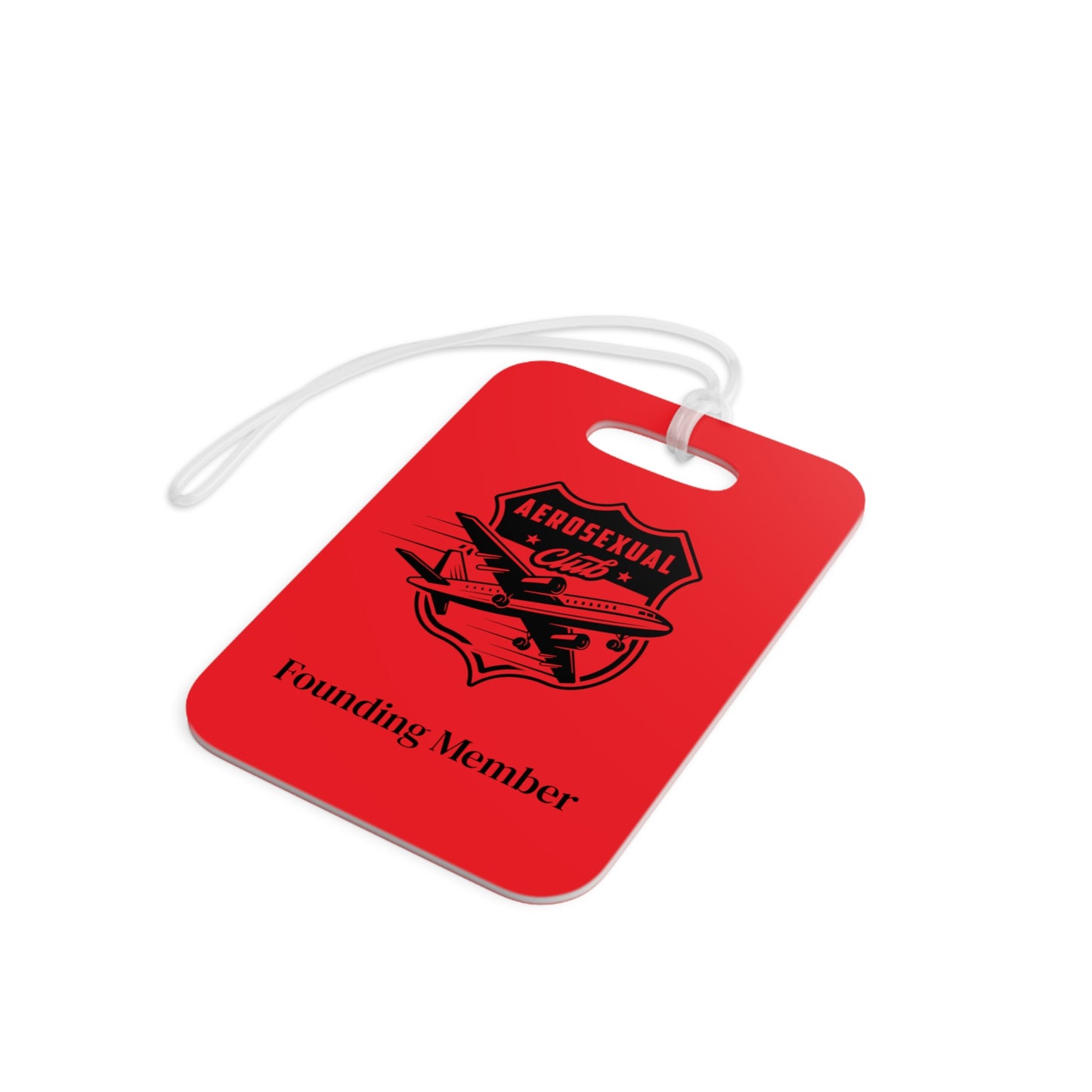 Aerosexual Club Founding Member Luggage Tag Red (Limited Edition)