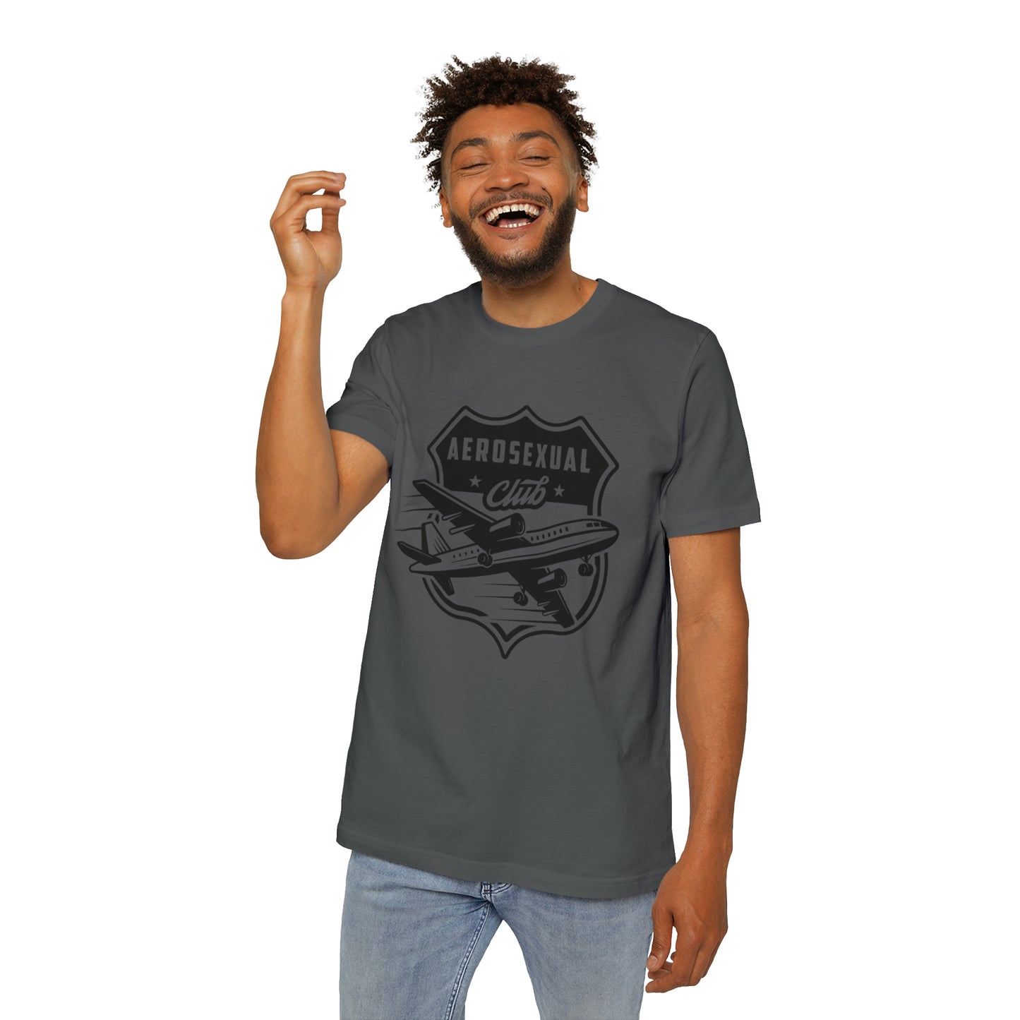 Aerosexual Club USA-Made Unisex Short-Sleeve Jersey T-Shirt