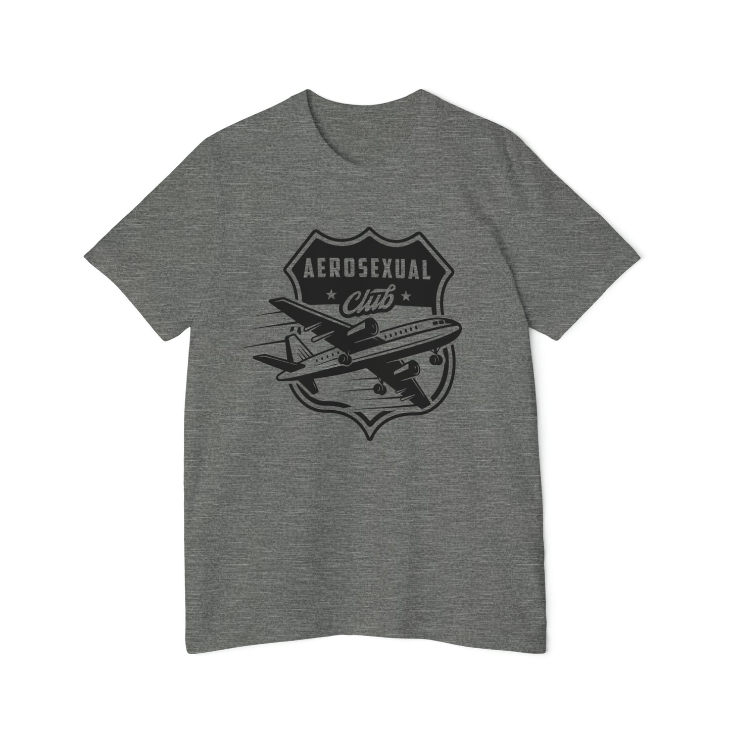 Aerosexual Club USA-Made Unisex Short-Sleeve Jersey T-Shirt