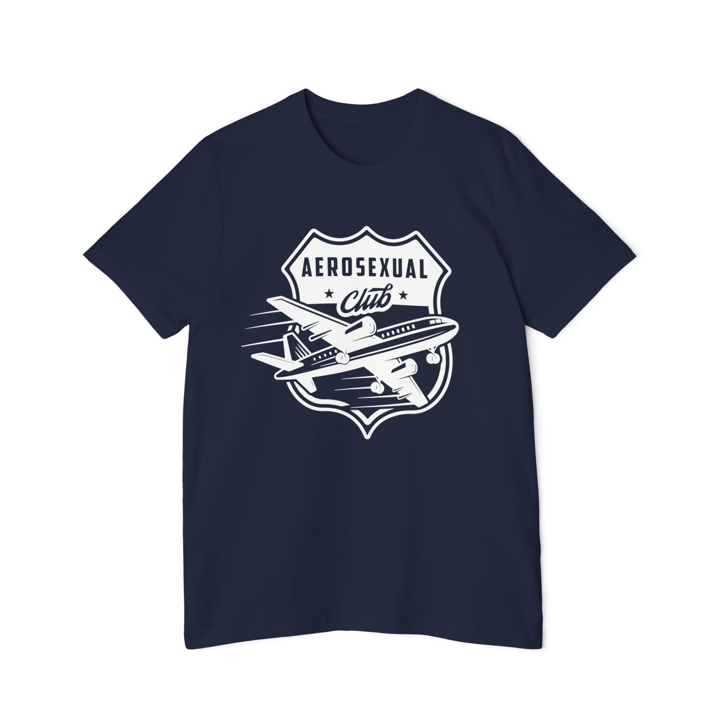 Aerosexual Club USA-Made Unisex Short-Sleeve Jersey T-Shirt