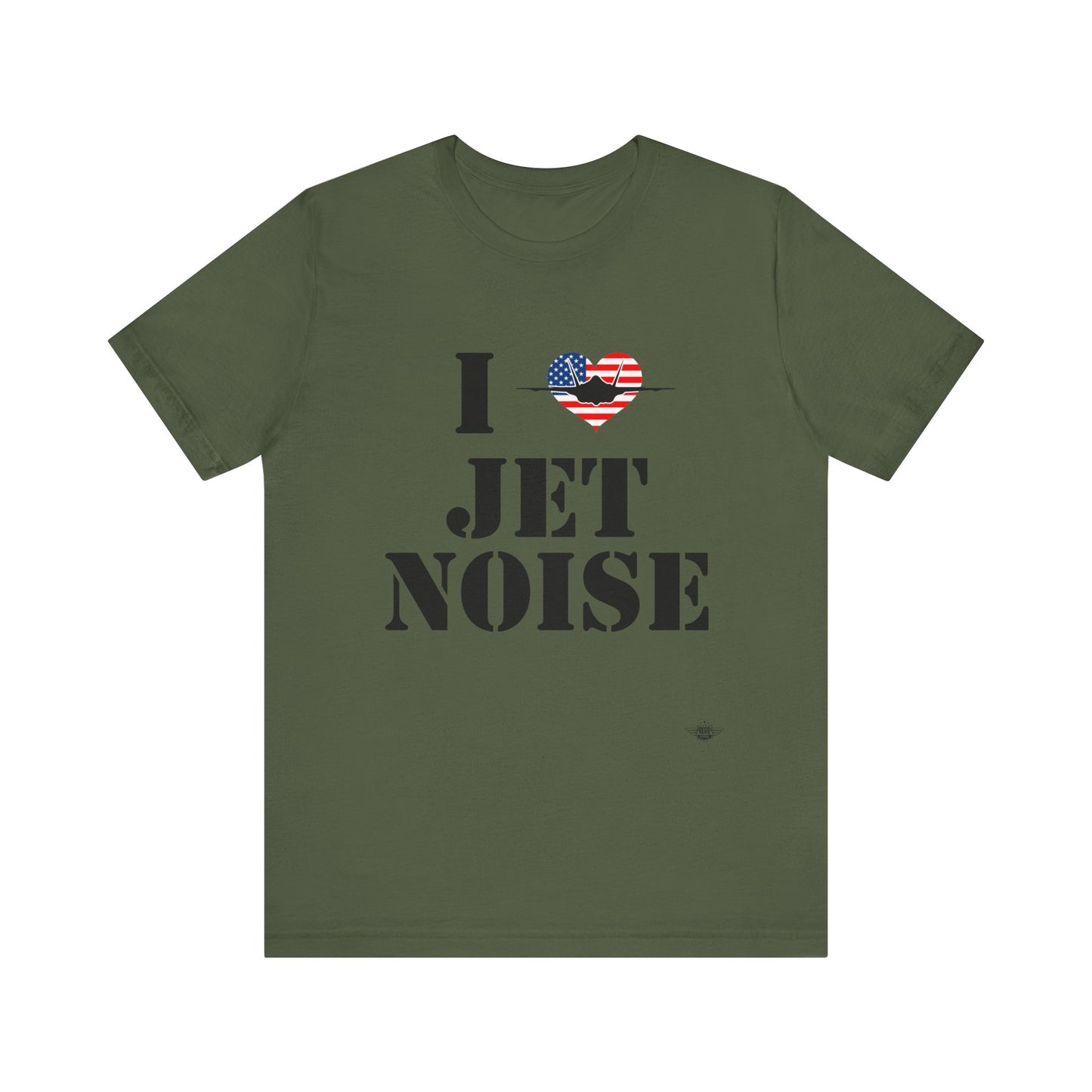 I Heart Jet Noise Unisex Jersey Short Sleeve Tee