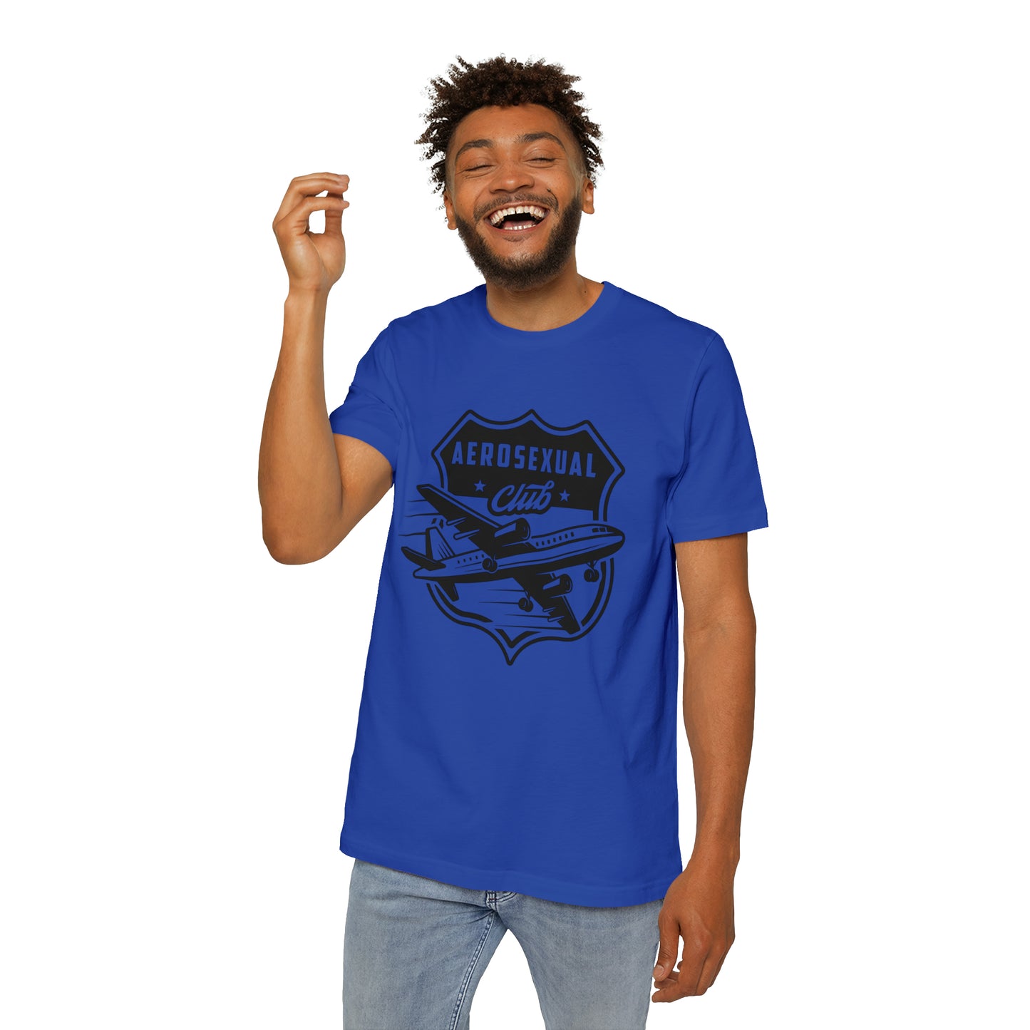 Aerosexual Club USA-Made Unisex Short-Sleeve Jersey T-Shirt