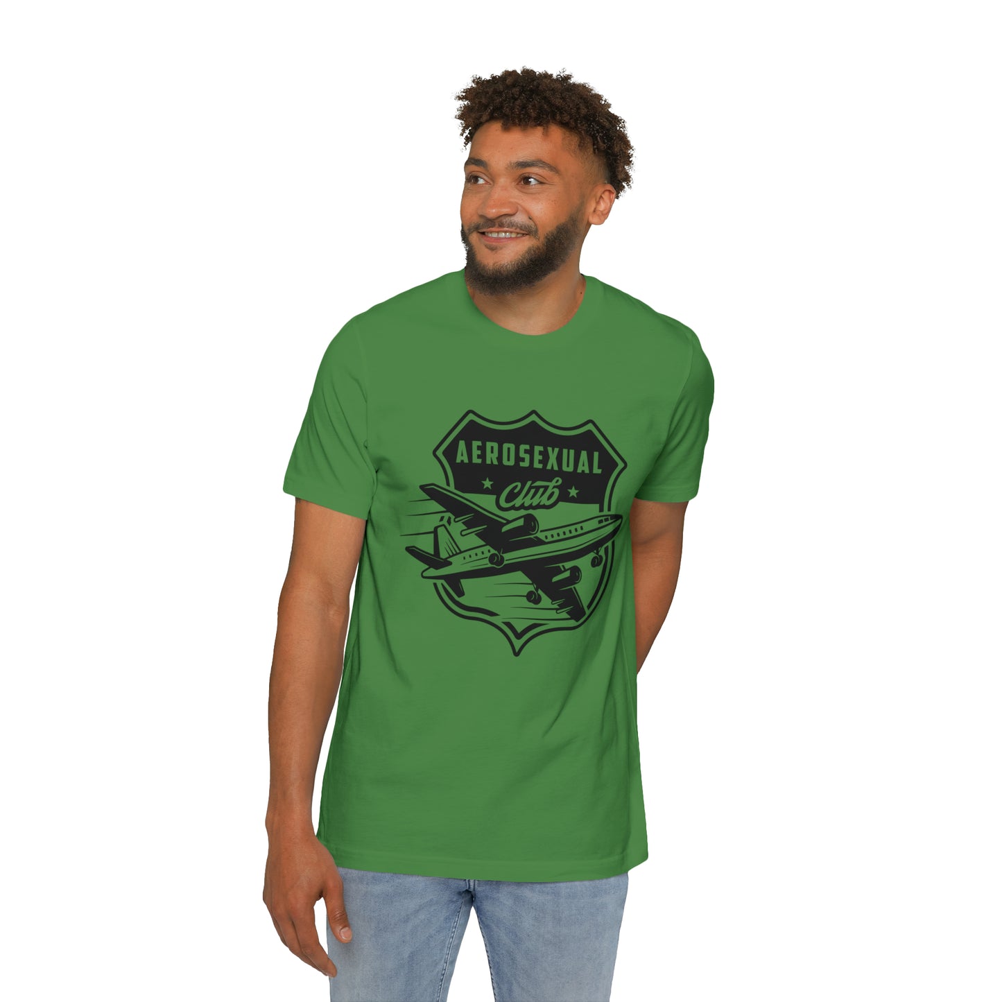 Aerosexual Club USA-Made Unisex Short-Sleeve Jersey T-Shirt
