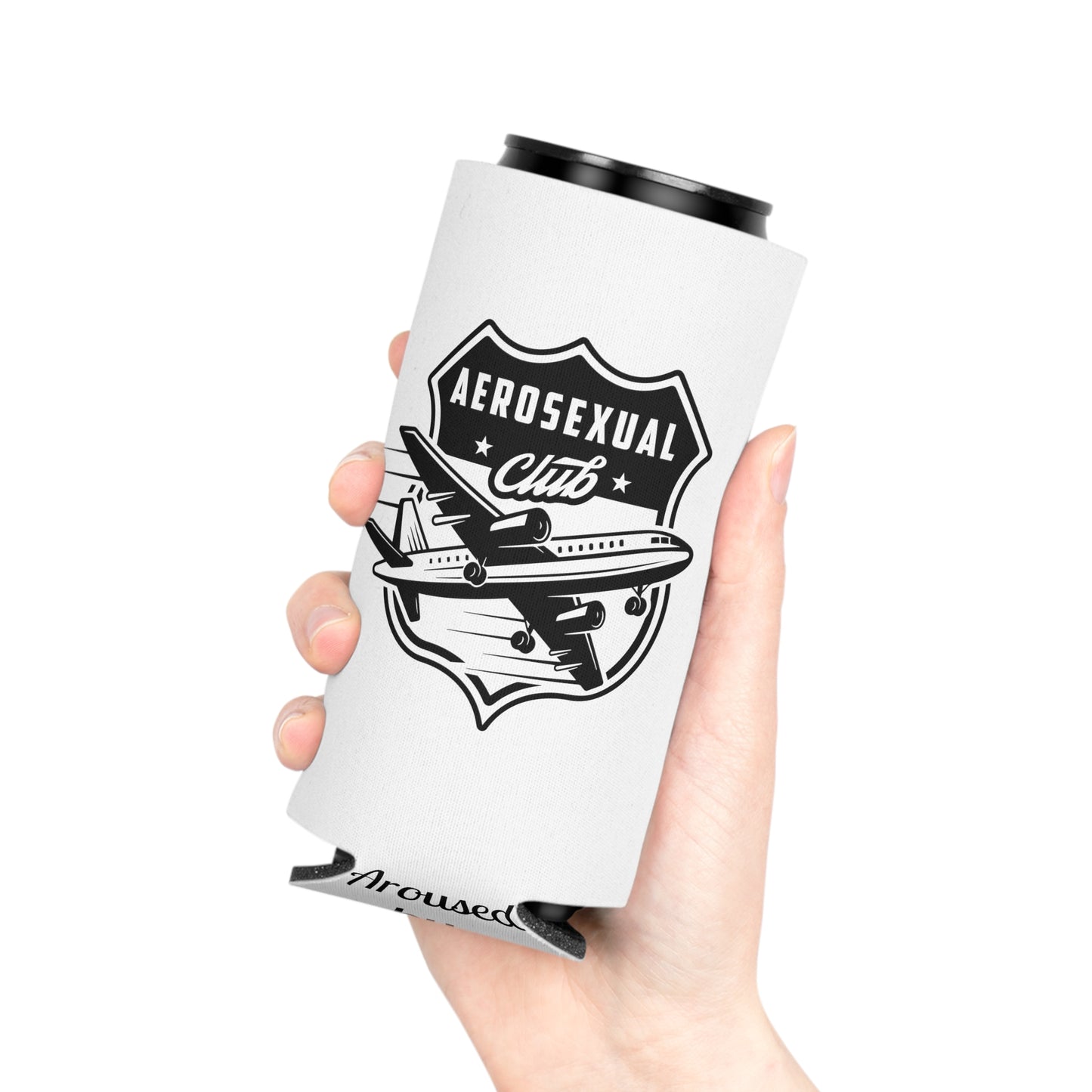 Aerosexual Club soft can sleeve (white)
