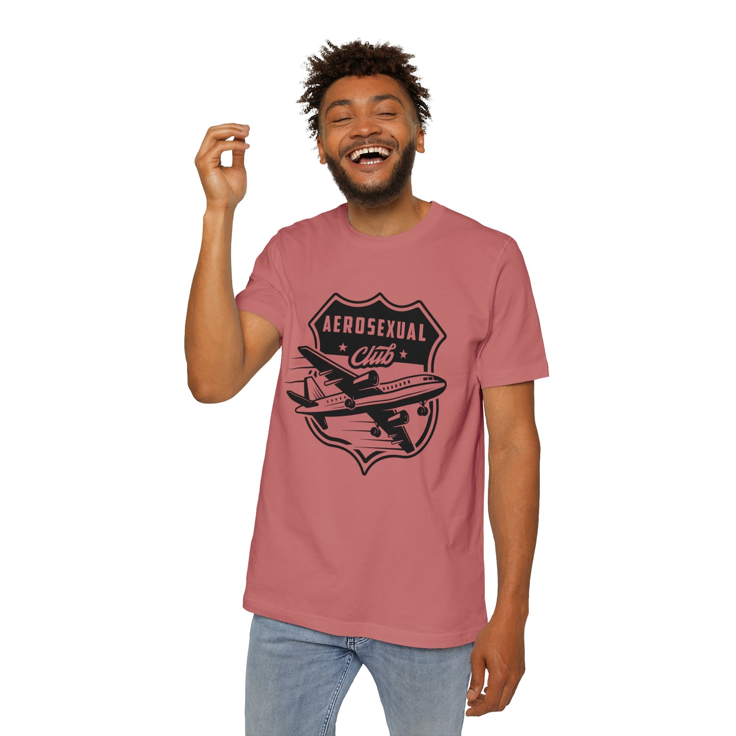 Aerosexual Club USA-Made Unisex Short-Sleeve Jersey T-Shirt