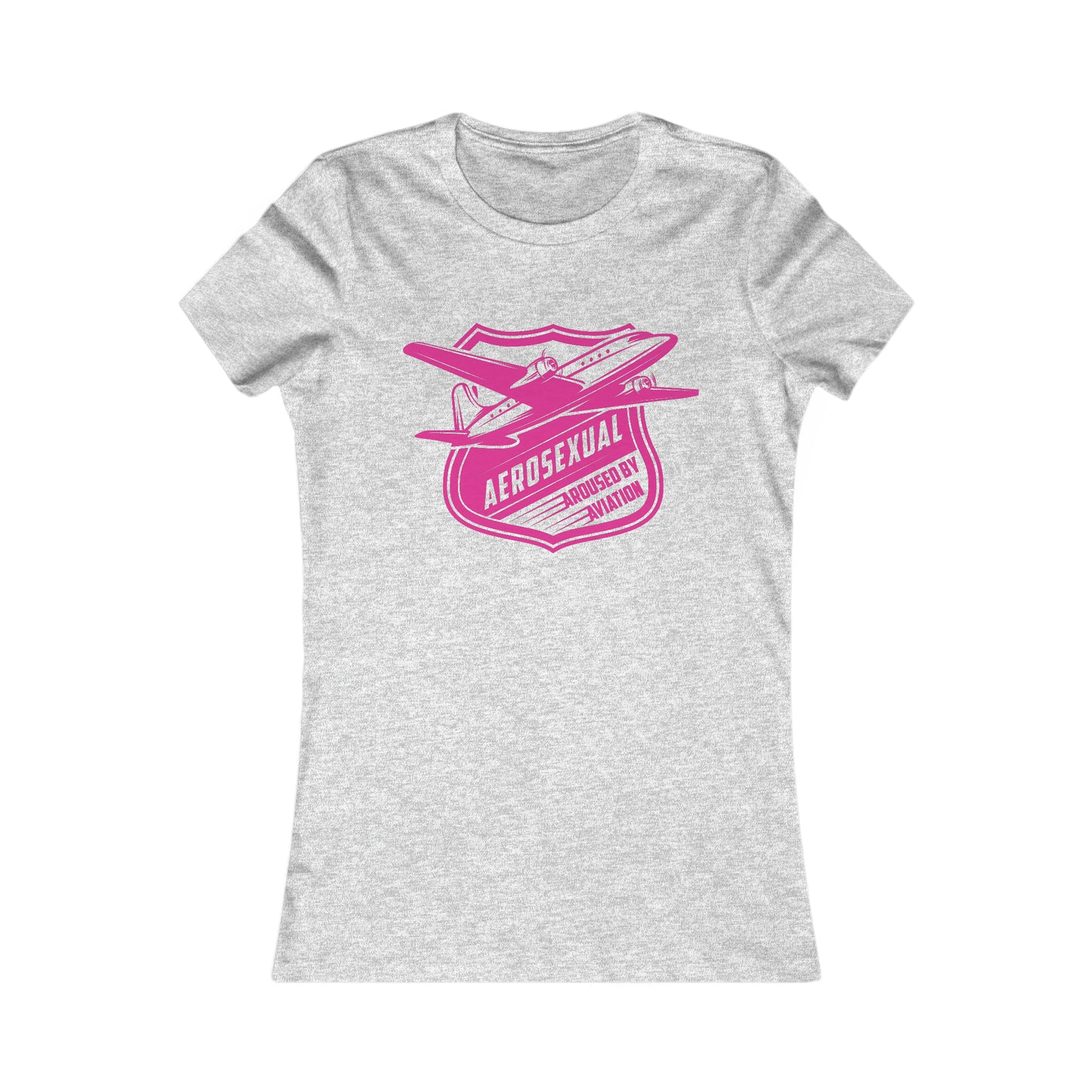 Aerosexual Women's Tee (bright pink)