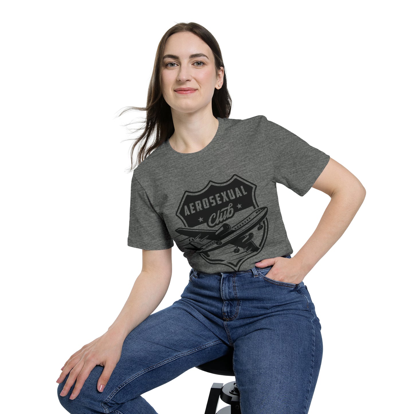 Aerosexual Club USA-Made Unisex Short-Sleeve Jersey T-Shirt