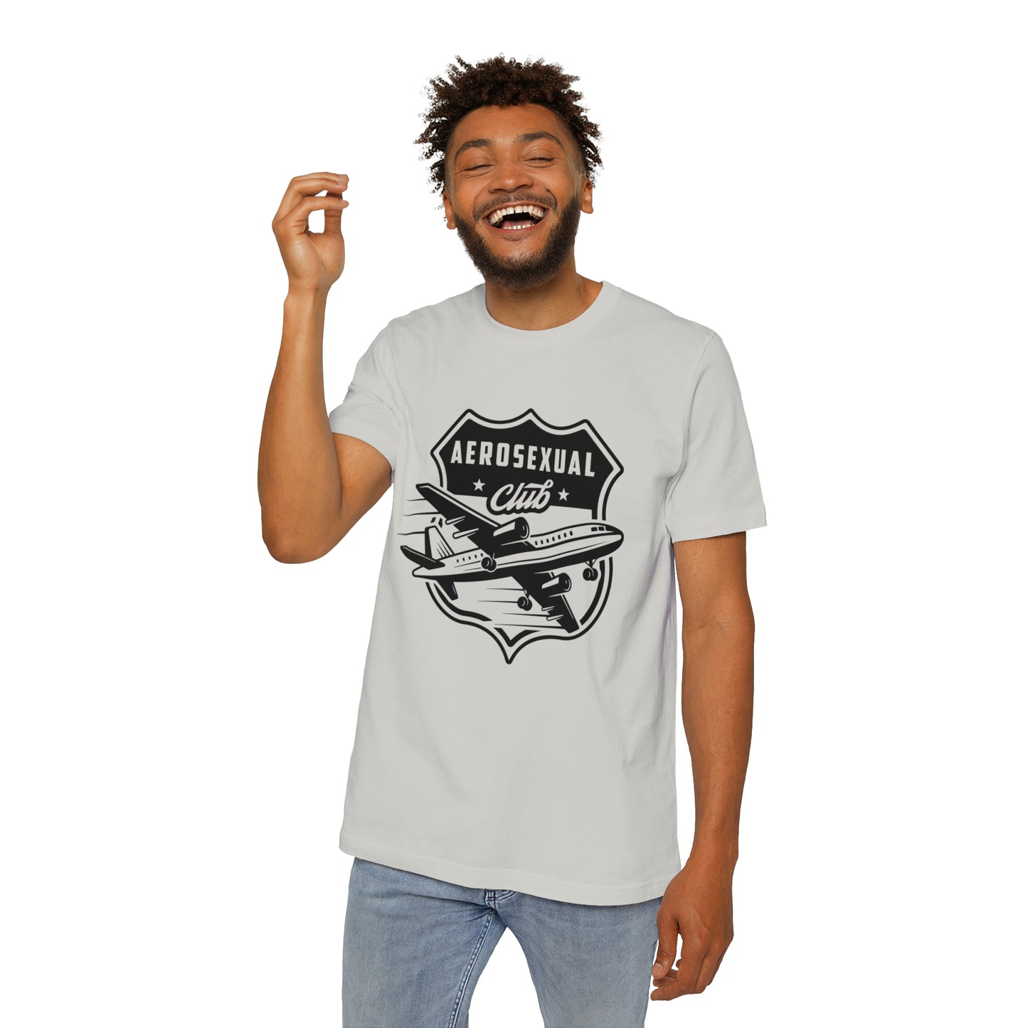 Aerosexual Club USA-Made Unisex Short-Sleeve Jersey T-Shirt