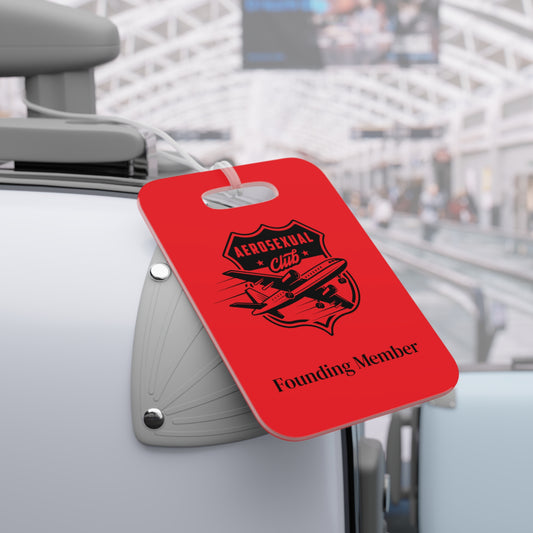 Aerosexual Club Founding Member Luggage Tag Red (Limited Edition)