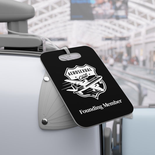 Aerosexual Club Founding Member Luggage Tag Black (Limited Edition)