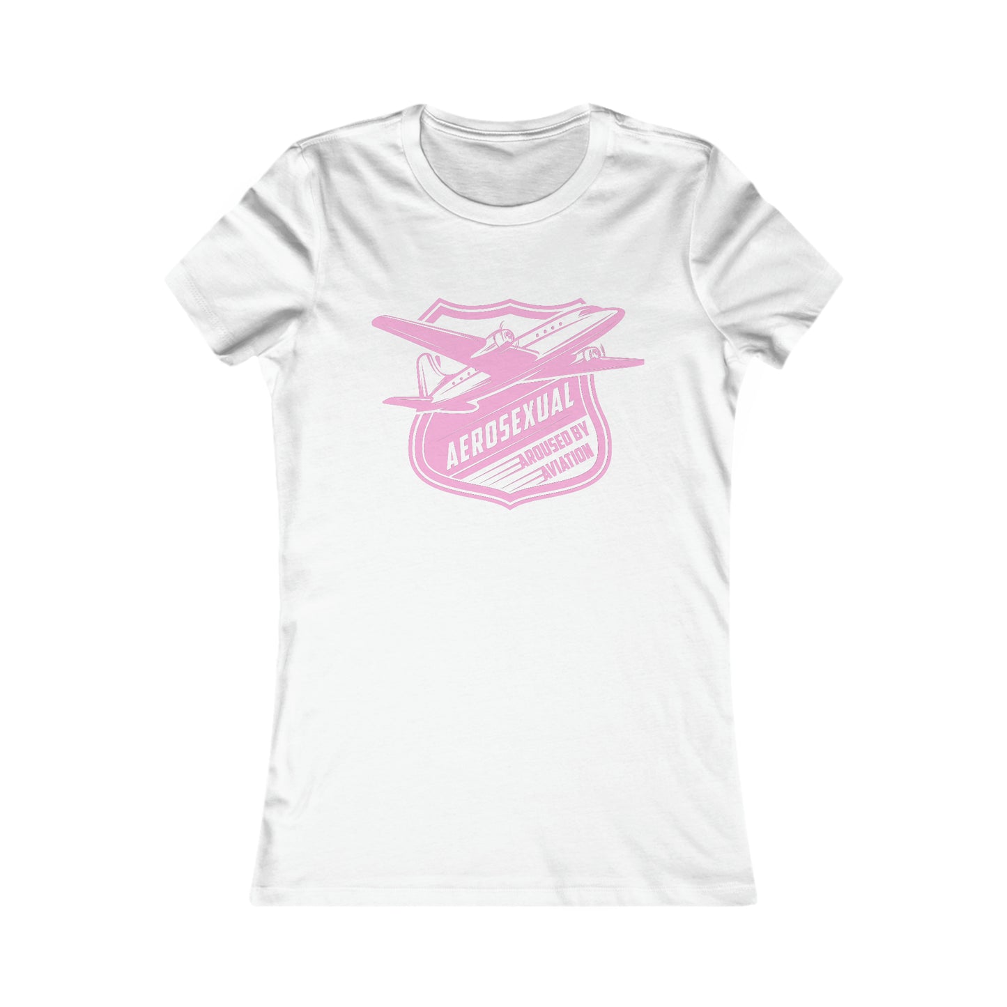 Aerosexual Women's Tee (light pink)