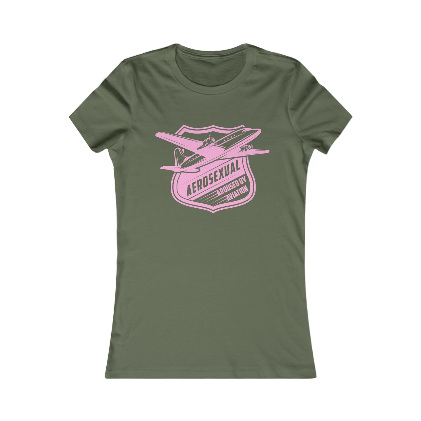 Aerosexual Women's Tee (light pink)