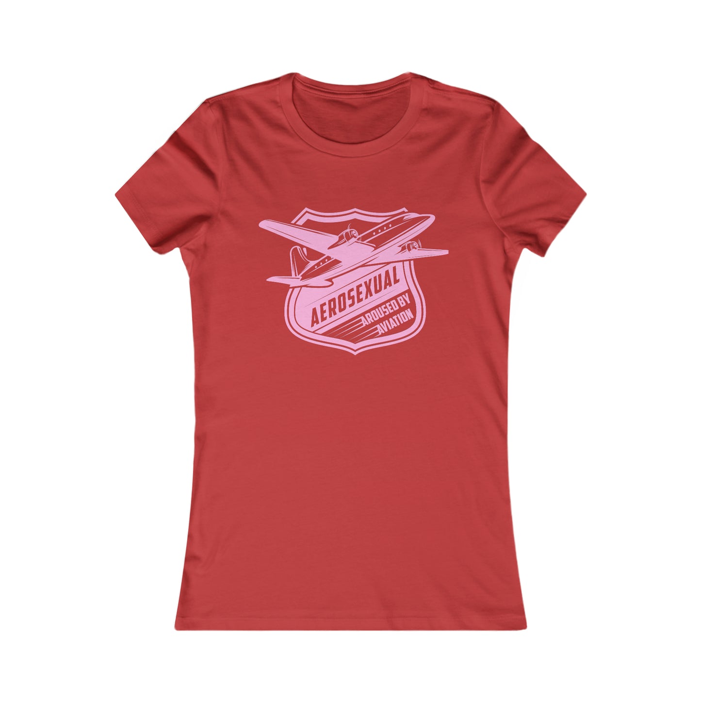 Aerosexual Women's Tee (light pink)