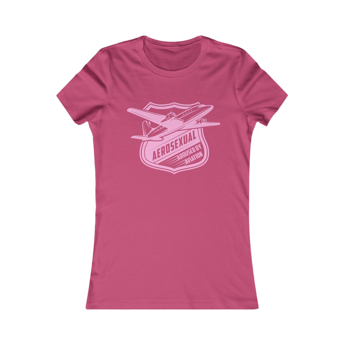 Aerosexual Women's Tee (light pink)