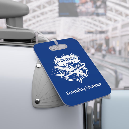 Aerosexual Club Founding Member Luggage Tag Blue (Limited Edition)