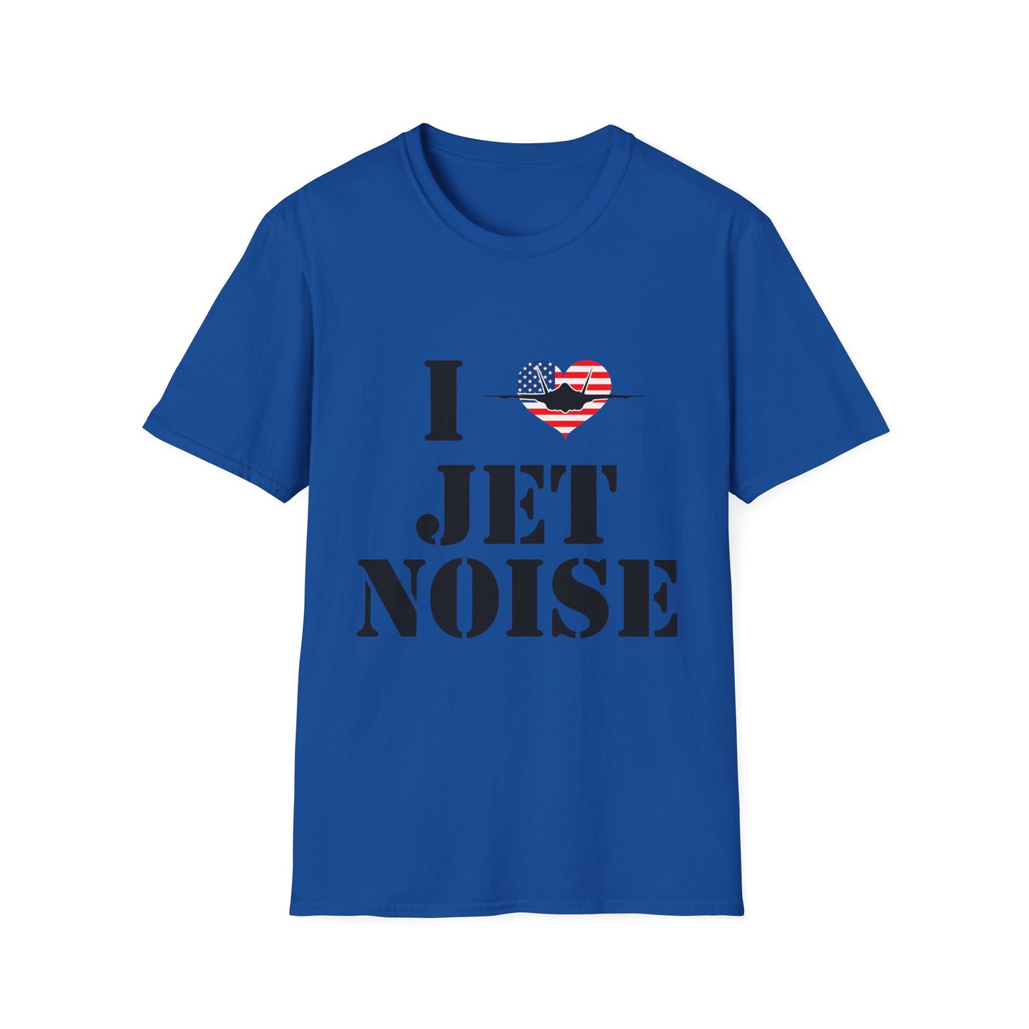 I Heart Jet Noise T-Shirt — Patriotic Aviation Lover Tee