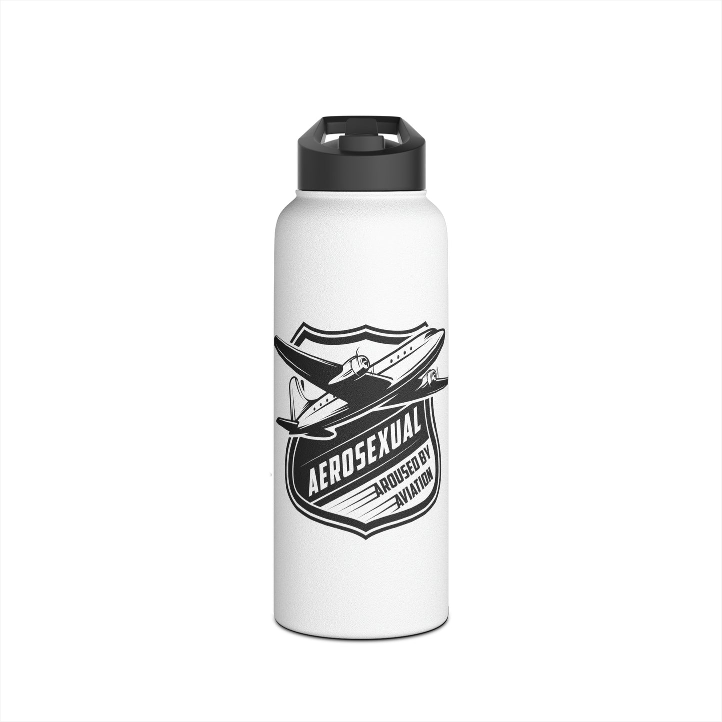 Aerosexual Stainless Steel Water Bottle, Standard Lid