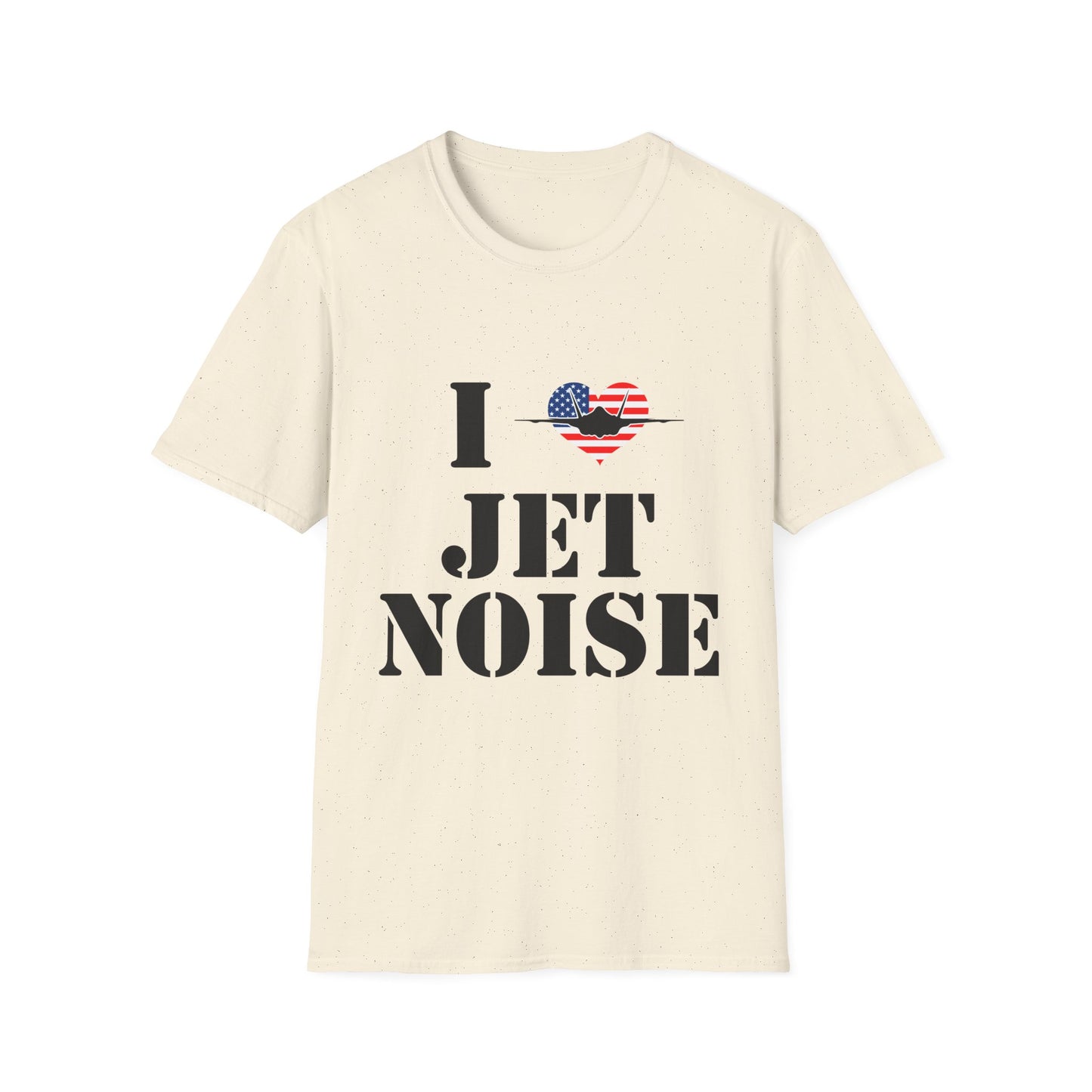 I Heart Jet Noise T-Shirt — Patriotic Aviation Lover Tee