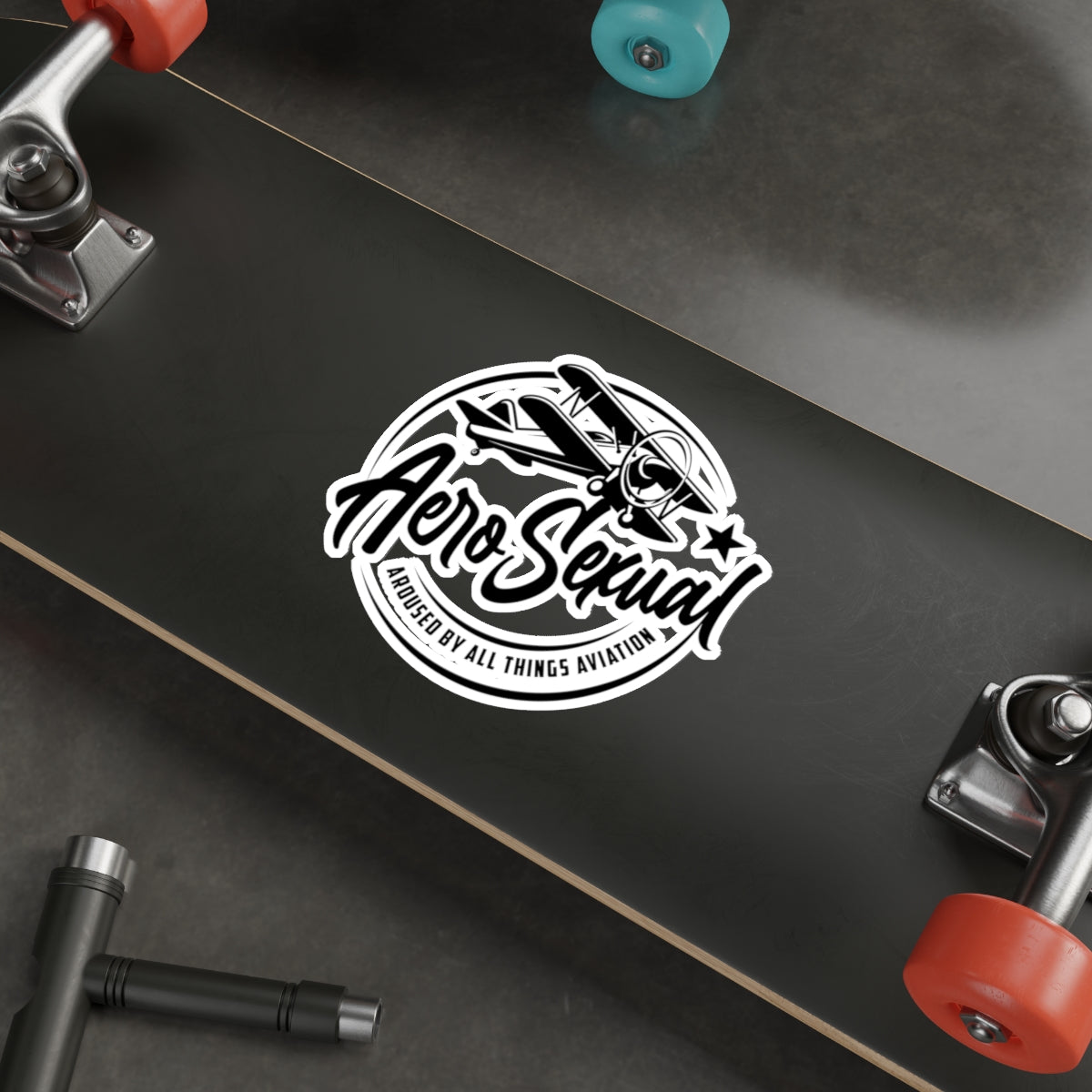 Aerosexual Club Die-Cut Stickers (biplane)