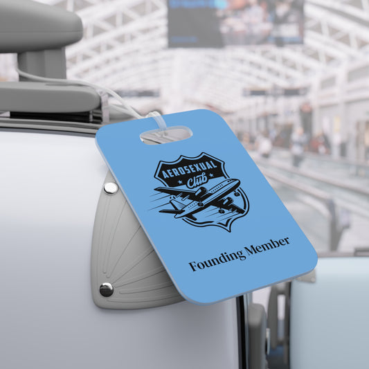 Aerosexual Club Founding Member Luggage Tag Light Blue (Limited Edition)