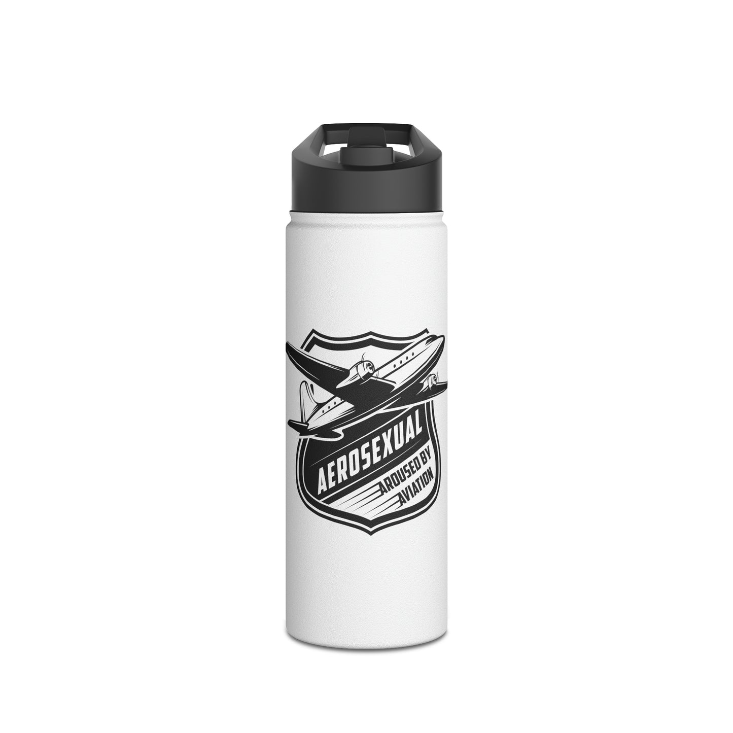 Aerosexual Stainless Steel Water Bottle, Standard Lid