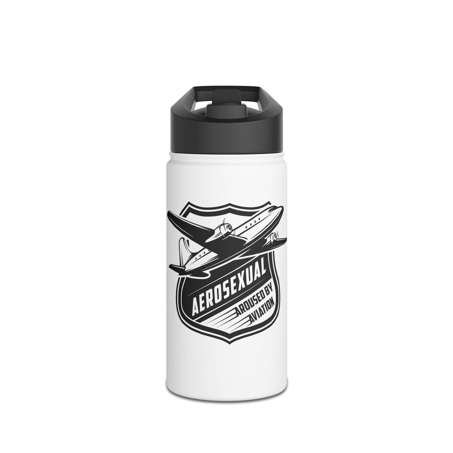 Aerosexual Stainless Steel Water Bottle, Standard Lid