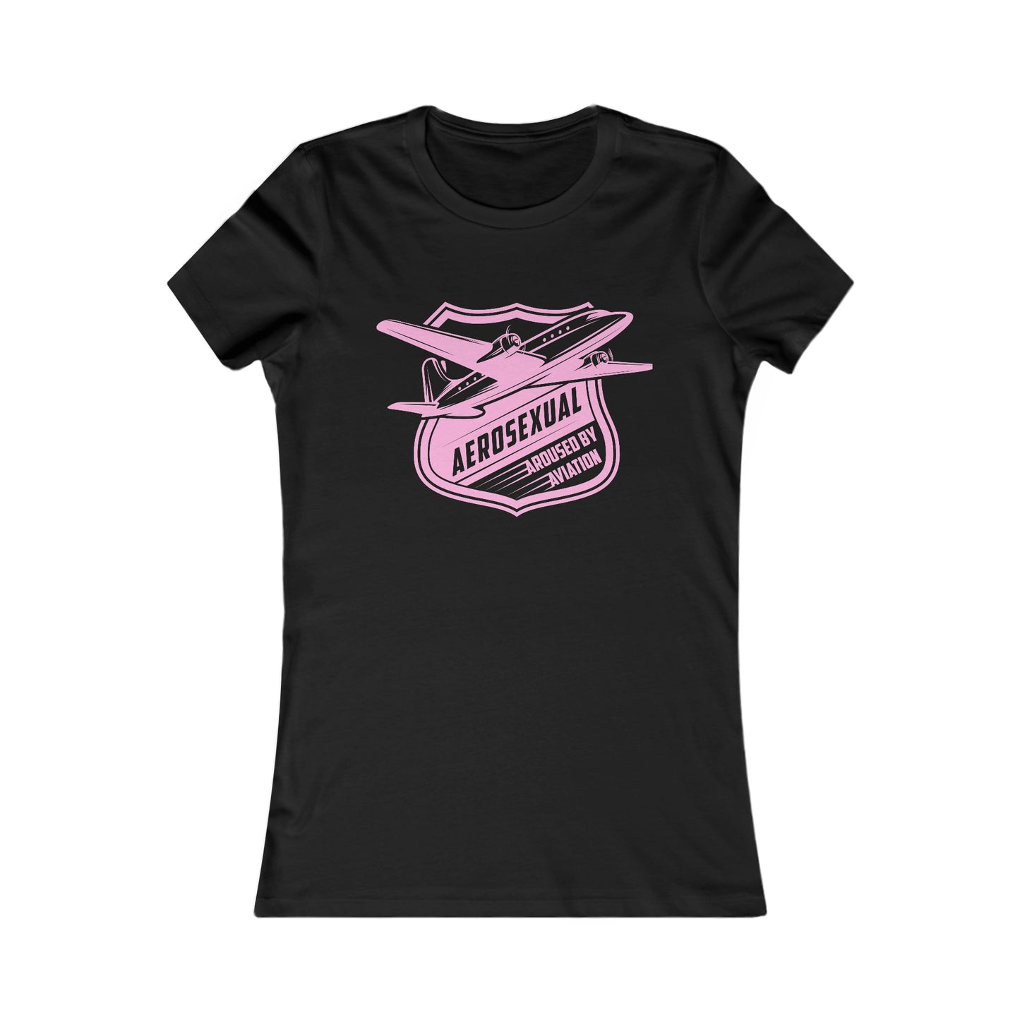 Aerosexual Women's Tee (light pink)